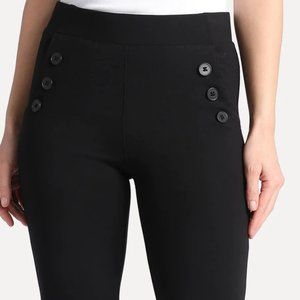 Betabrand Boot-Cut | Six-Button Dress Pant Yoga Pants